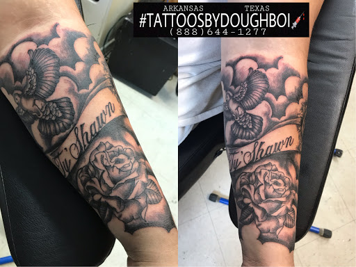 Explore gf name tattoo ideas, creative tattoo ideas in Texarkana, available at Studio 11 Ink, Barber & Beauty