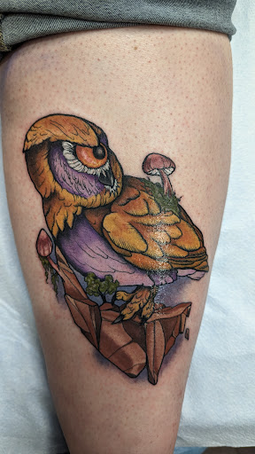 Explore under chin tattoo ideas, creative tattoo ideas in Saint Paul Park, available at Lady Liberty Tattoo