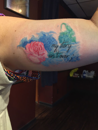 Explore memorial portrait tattoo ideas, creative tattoo ideas in Huntsville, available at Blacktide Tattoo Co.