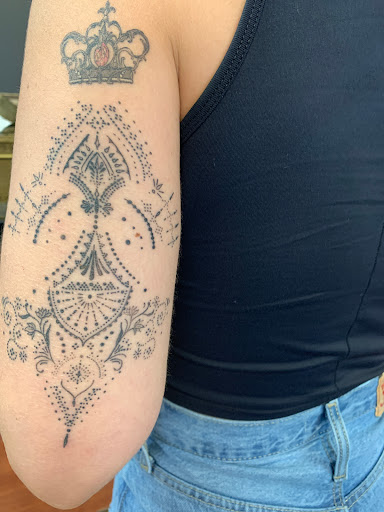 Explore batman sleeve tattoo ideas, creative tattoo ideas in Danvers, available at The Kingdom Tattoo Co.