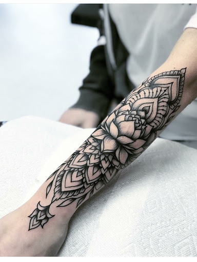 Explore greek mythology sleeve tattoo ideas, creative tattoo ideas in Ambler, available at Tattoo GalaxyAmbler Piercing & Custom Tattoos