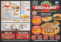 Menu / carte de Andiamo Pizza à Verneuil d'Avre et d'Iton