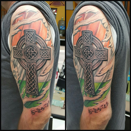 Explore groin tattoo ideas, creative tattoo ideas in Midlothian, available at Firehouse Tattoos