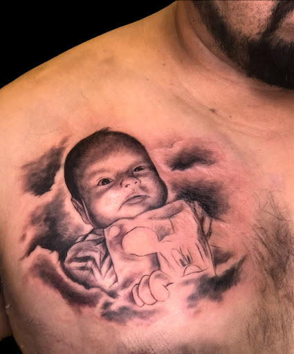 Explore arm tattoo men ideas, creative tattoo ideas in Washington, available at Long Road Tattoo studio