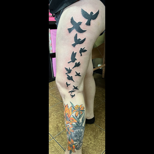 Explore egyptian chest tattoo ideas, creative tattoo ideas in Copperas Cove, available at Black Moon Tattoo Company