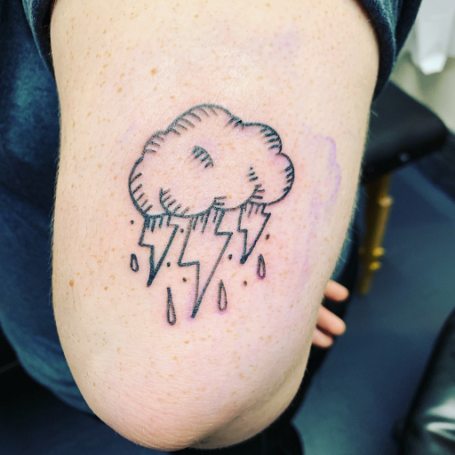 Explore black heart tattoo ideas, creative tattoo ideas in Muskogee, available at Spurlocks Emporium