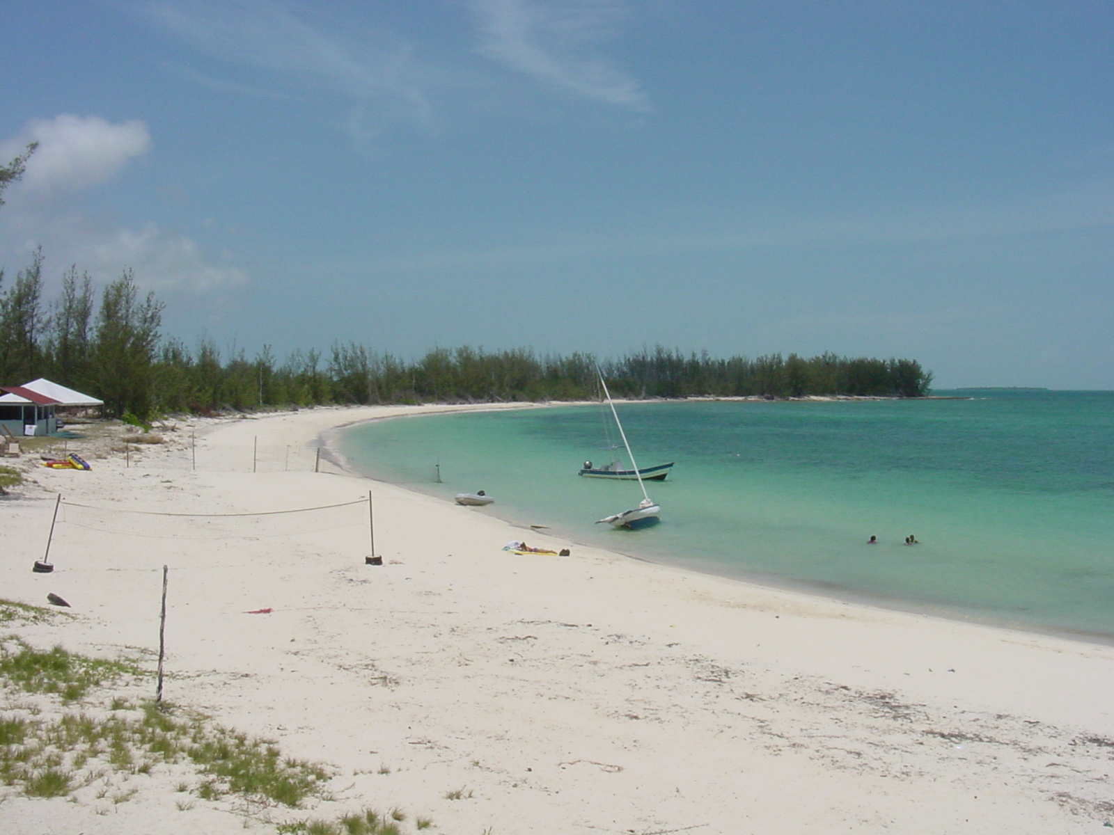 Photo of Morgan's Bluff beach with turquoise pure water surface