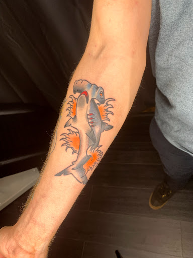 Explore leg tattoo ideas male, creative tattoo ideas in Englishtown, available at Battlefront Tattoo Company