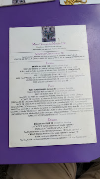 Au Vieux Paris d'Arcole à Paris menu