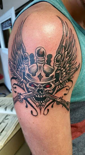 Explore firefighter tattoo ideas for guys, creative tattoo ideas in Fort Mohave, available at RedRum Tattoo & Body Piercing Co.