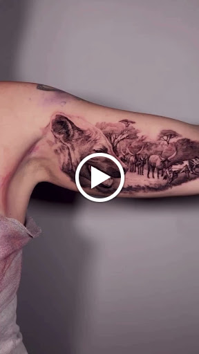 Explore family crest tattoo ideas, creative tattoo ideas in Kissimmee, available at Fallen Sparrow Tattoo Co