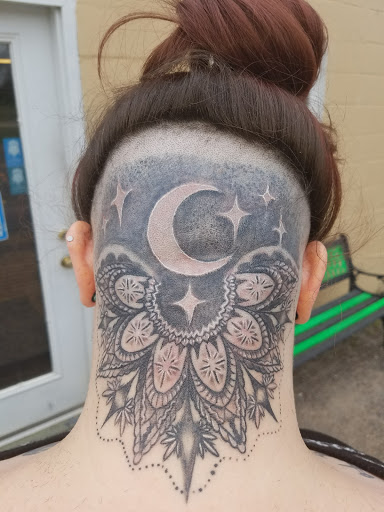 Explore whitetail deer tattoo ideas, creative tattoo ideas in Hernando, available at Blue Panther Tattoo Co