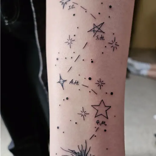 Explore mens chest tattoo ideas small, creative tattoo ideas in Beaverton, available at Black Hole Body Piercing & Tattoo