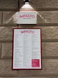IMPASTO à Cagliari menu