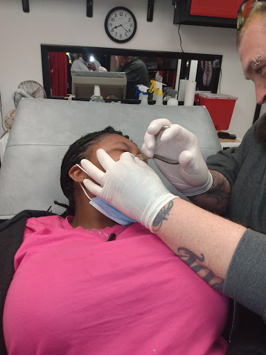 Explore australian shepherd tattoo ideas, creative tattoo ideas in Peoria, available at Mad Tattoo and Piercing