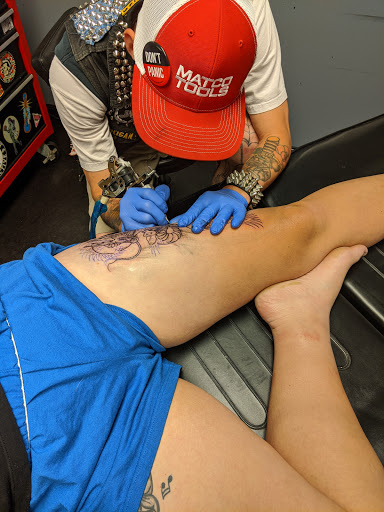 Explore tattoo ideas for men side, creative tattoo ideas in Atoka, available at Hard Luck 13 Tattoo Studio