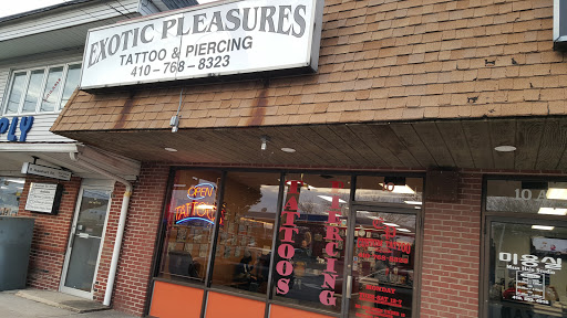 Explore feminine half sleeve tattoo ideas, creative tattoo ideas in Glen Burnie, available at Exotic Pleasures Tattoo & Piercing