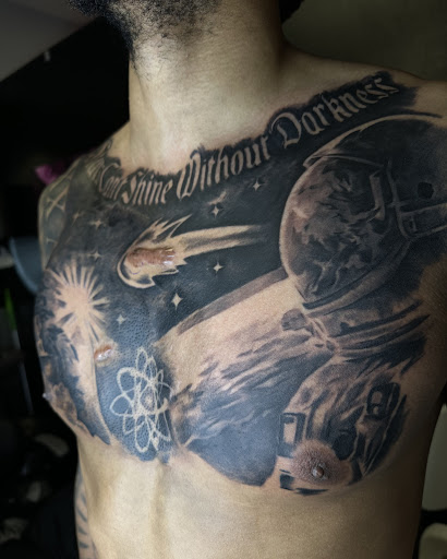 Explore queens ny tattoo ideas, creative tattoo ideas in Hutto, available at Upside Tattoo
