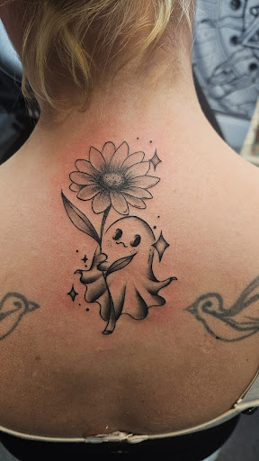 Explore bull skull tattoo ideas, creative tattoo ideas in Calhoun, available at Ink Factory Tattoos