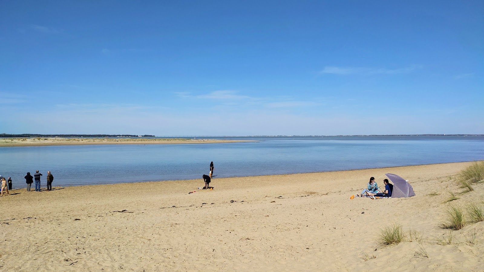 Photo de Plage du Galon d'Or avec rivage droit, long
