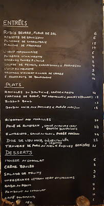 Menu / carte de Restaurant - Le Paris 17 à Paris