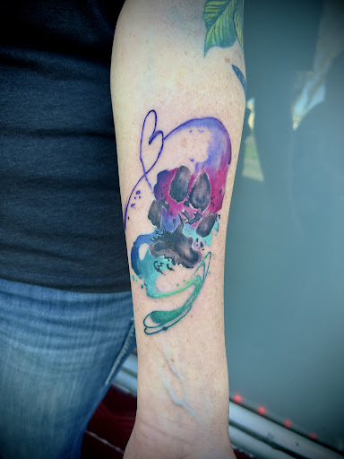 Explore scissor tattoo ideas, creative tattoo ideas in Castle Rock, available at Hidden Thorn Tattoo Studio