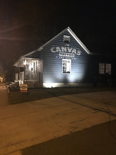 Explore black and grey sleeve tattoo ideas, creative tattoo ideas in Charlotte, available at Canvas Tattoo & Art Gallery