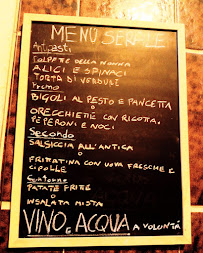 Menu du Club Enogastronomico Mangio da Nonna à Sassari