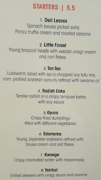 Menu du Beyond Ramen - Vegan à Berlin