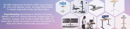 Ergonomic Corporation Hongkong Ltd ~ Ergonomic Accessories | Monitor Arms | Sit Stand Desk | TV Stands | Computer Carts
