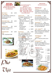 Menu / carte de Phố Việt à Jena