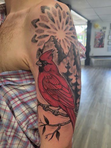 Explore dead rose tattoo ideas, creative tattoo ideas in Algoma, available at Shipwreck Tattoo