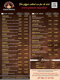 Menu du Pizza Napoli Toul à Toul