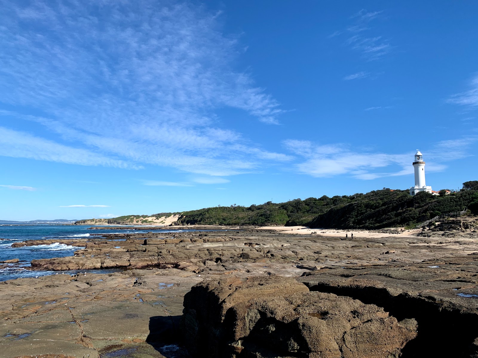 Foto von Norah Head Lighthouse Beach mit sehr sauber Sauberkeitsgrad
