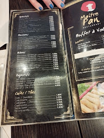 Menu / carte de Maitre Pan à Dunkerque