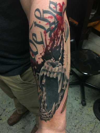 Explore sideburn tattoo ideas, creative tattoo ideas in Helena, available at Dermawerx Custom Tattoo