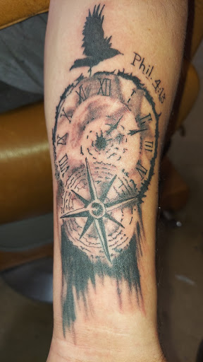 Explore chandelier tattoo ideas, creative tattoo ideas in Odessa, available at Little Dragon Tattoos Studio