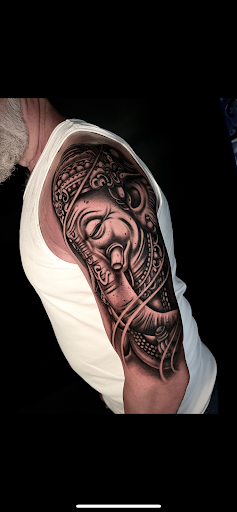 Explore concrete tattoo ideas, creative tattoo ideas in Honolulu, available at Sacred Art Tattoo Waikiki
