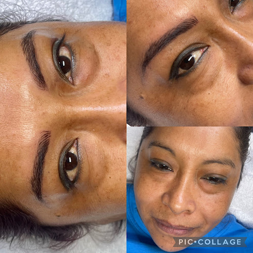 Explore acoustic guitar tattoo ideas, creative tattoo ideas in Savannah, available at Haute Brows. Cosmetic Tattoo