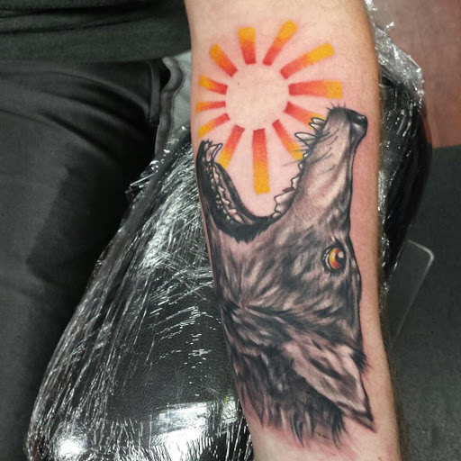 Explore road tattoo ideas, creative tattoo ideas in Port Charlotte, available at Sacred Rites Tattoo