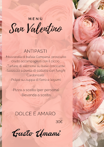 Menu du Gusto Umami à Andria