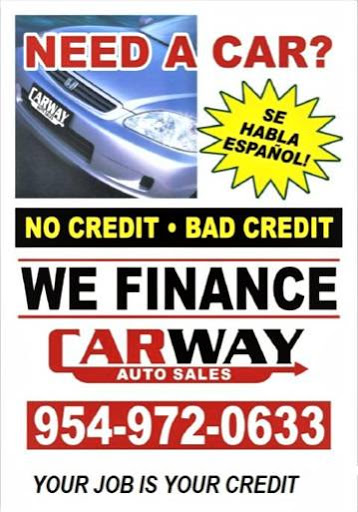 Used Car Dealer «CARWAY Auto Sales», reviews and photos, 1301 N State Rd 7, Pompano Beach, FL 33063, USA