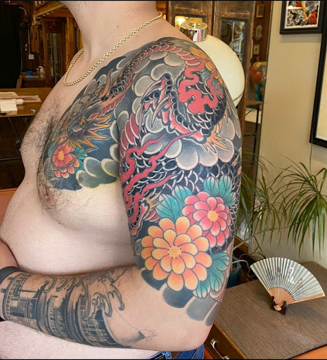 Explore tattoo ideas for guys chest, creative tattoo ideas in Chicago, available at Studio One Chicago