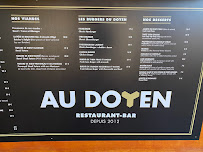 Au Doyen à Marseille4:00PM menu