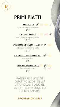 Menu / carte de Trattoria degli Artisti à Fermo
