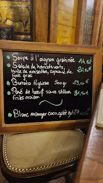 Le Sens Unique à Paris menu