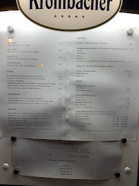 Restaurant Daniels am Markt à Kusel (le menu)