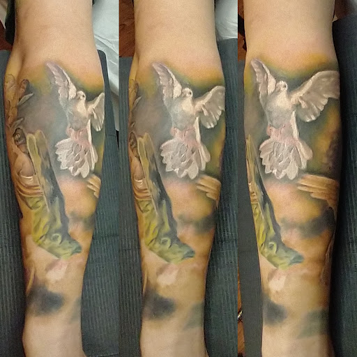 Explore men back tattoo idea, creative tattoo ideas in King Of Prussia, available at The Tattoo Parlour and Lounge