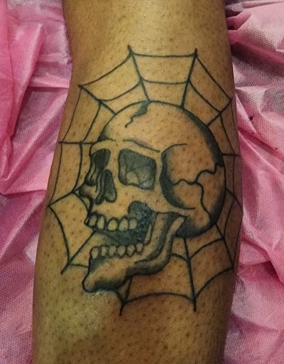 Explore tooled leather tattoo ideas, creative tattoo ideas in Puyallup, available at Blvck Widow Ink