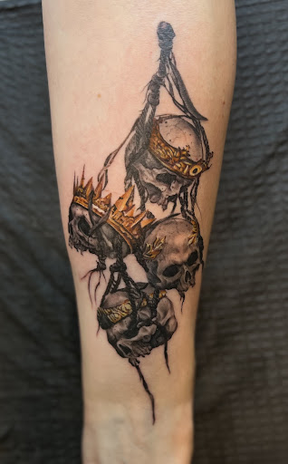 Explore dopamine tattoo ideas, creative tattoo ideas in Mesa, available at Club Tattoo